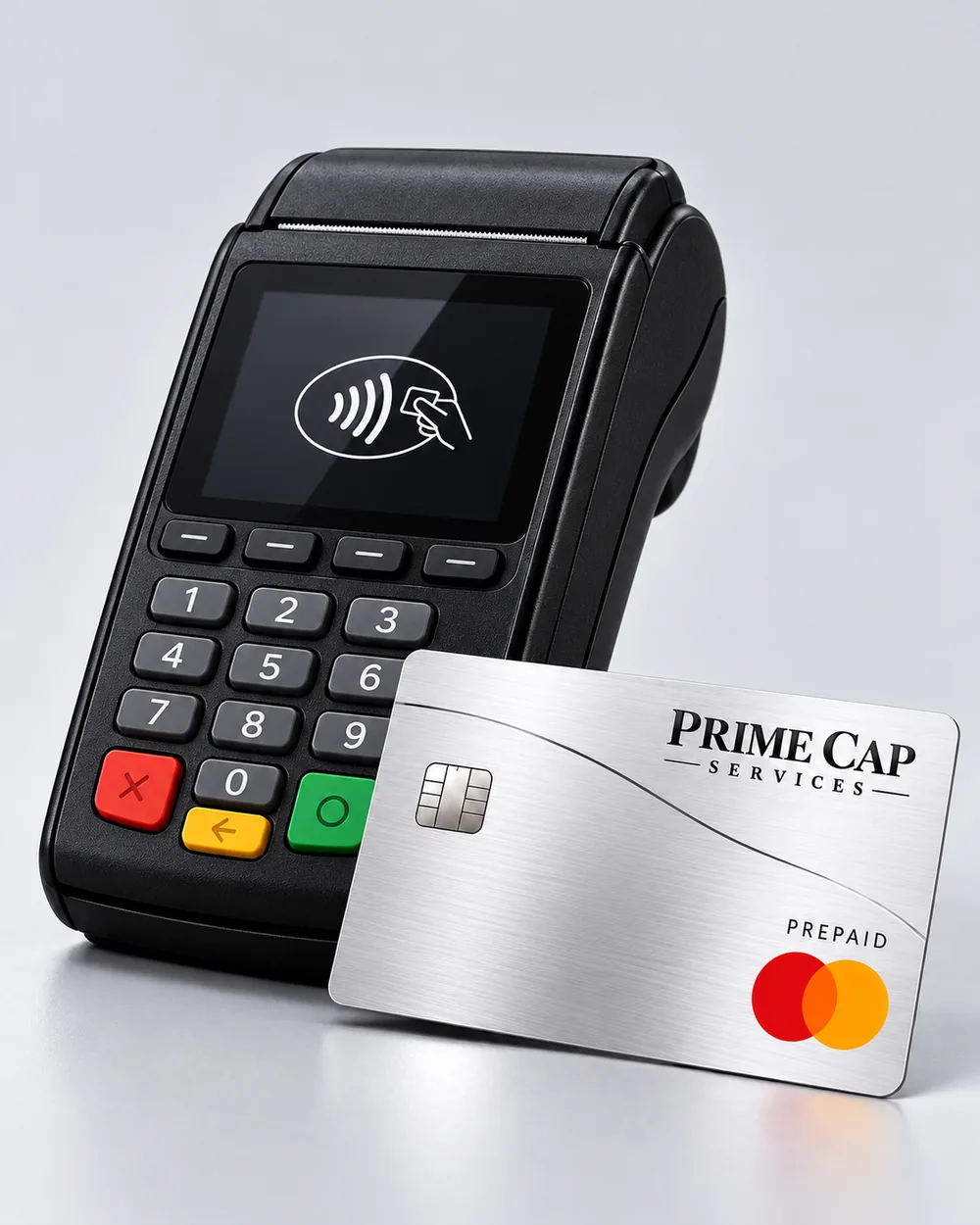 Prime Cap EFTPOS terminal with a prepaid driver card